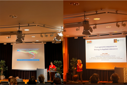 Bilde av keynote speakers Aoife McLysaght og Lene Lange